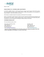 SURGE ENERGY INC. CONFIRMS APRIL 2026 DIVIDEND