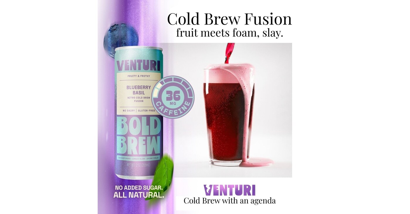 Coffees Clean Revolution? Venturi Bold Brew Challenges Sugar-Loaded Café Drinks With a Cleaner Nitro Cold Brew Coffees Clean Revolution? Venturi Bold Brew Challenges Sugar-Loaded Café Drinks With a Cleaner Nitro Cold Brew