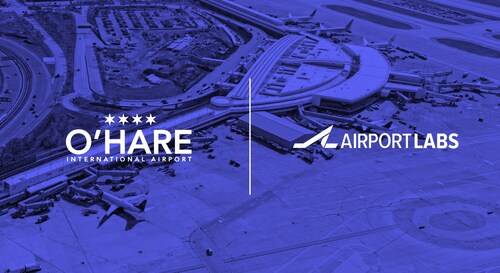 Chicago O'Hare Airport & AirportLabs Partnership (PRNewsfoto/AirportLabs Limited)