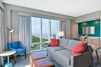 Hilton Garden Inn Biloxi, now managed by LBA Hospitality, offers modern guestrooms with views of the Mississippi Gulf Coast.