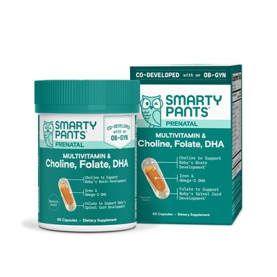 SmartyPants Vitamins Launches New OB-GYN Co-Developed Prenatal Capsule Designed To Support Baby's Brain and Development*