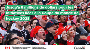 Le gouvernement du Canada appuie les expériences communautaires dans le cadre de la Coupe du monde de hockey 2028 de la LNH et de l'AJLNH