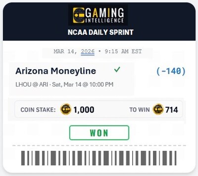 Gaming Intelligence Introduces Free-to-Play Sportsbook Contests for NCAA Tournament and Announces Strategic Partnership with PLLAY Labs