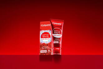 The new and improved Colgate Optic White Pro Series Toothpaste, now with ActivShine Technology.