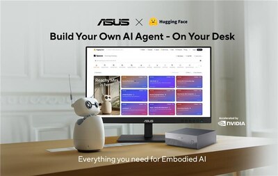 ASUS x Huggage Face ASUS Ascent GX10 Reachy Robot Collaboration