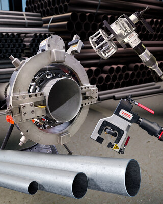 Three popular tools are especially designed for preparing a wide size range of thin wall Schedule 10 pipe for welding. They use standard blades featuring radical chip breakers that transfer heat away from the pipe surface to help maintain its structural integrity and create a precise bevel.