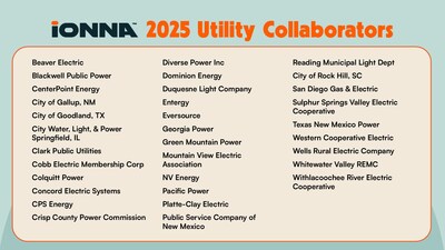 IONNA 2025 Utility Collaborators