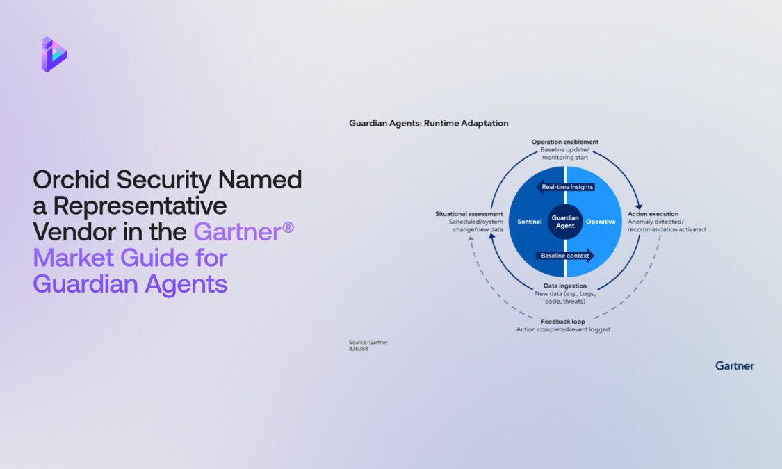 Orchid Security Named Representative Vendor by Gartner for Guardian Agents