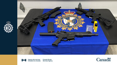 L'ASFC saisit trois armes à feu de type assaut et porte des accusations à Cornwall
