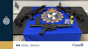 CBSA seizes three assault-style firearms and lays charges in Cornwall