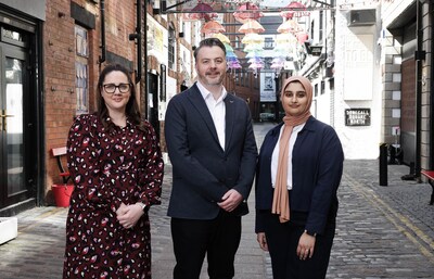 Picture caption: Left to right: Adoreboard COO Aislin Cathcart, CEO Chris Johnston, and Senior AI and Insights Engineer Zamena Jaffer, who will present the company's Accelerated Speed to Insight research at NVIDIA GTC 2026 in San Jose, California.