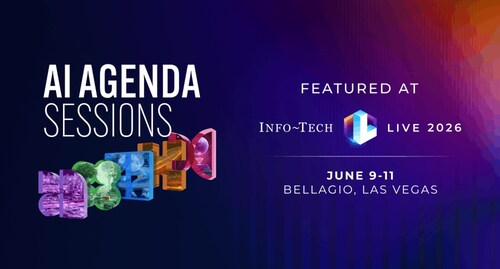 The agenda at Info-Tech LIVE 2026 in Las Vegas, June 9 – 11 at the Bellagio, will feature a series of AI-focused keynotes and workshops designed to help technology leaders move AI initiatives from ambition to execution (CNW Group/Info-Tech Research Group)