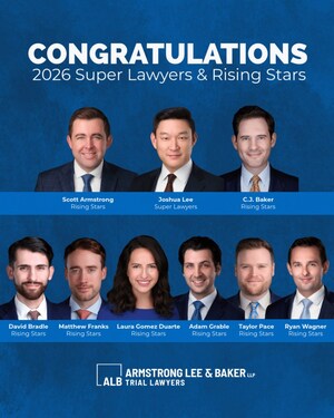 Armstrong Lee &amp; Baker LLP Attorneys Named to 2026 Super Lawyers List