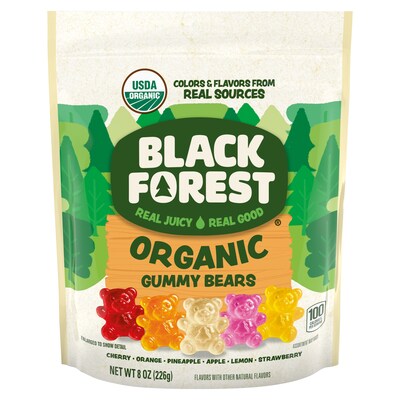 Black Forest Organic Gummies are Certified Gluten Free and fat-free, crafted to deliver the signature soft, chewy, deeply fruity bite that Black Forest fans already love.