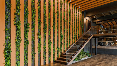 Triple-Lock Battens shown in flat-lay configuration in a commercial restaurant install.