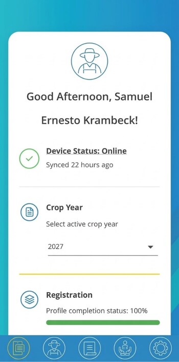 The Pyxus Alliance™ mobile app is designed to empower growers to easily input information and manage essential crop-related services through a single, convenient digital platform. (PRNewsfoto/Pyxus International, Inc.)