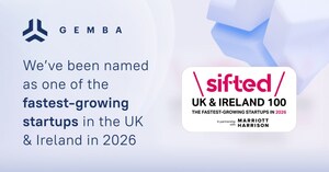 Gemba - Fastest Time to Market Embedded Payments Company - Named in the 2026 Sifted Leaderboard for the UK &amp; Ireland: 100 Fastest Growing Companies