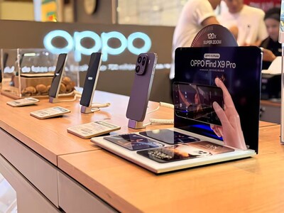 Inauguração de primeiro espaço físico acompanha expansão de portfólio da OPPO no Brasil, incluindo o Find X9 Pro, primeiro flagship da marca no País. Divulgação: OPPO Brasil. (PRNewsfoto/OPPO BRASIL)