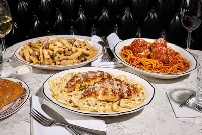 Guests will see substantially larger pasta dishes with approximately 20% more pasta on favorite entrées like Chicken Fettucine Alfredo and Spaghetti & Meatballs served with increased portions of chicken, meatballs, and shrimp, all at no extra cost.