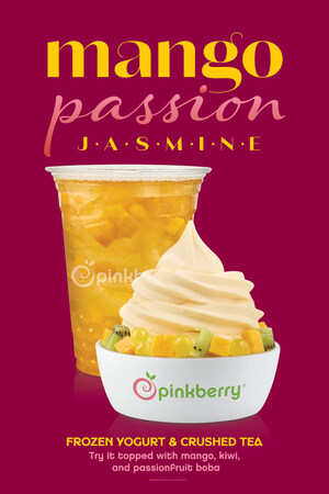 Hello Spring! Pinkberry Introduces New Tropical Frozen Yogurt and Crushed Tea