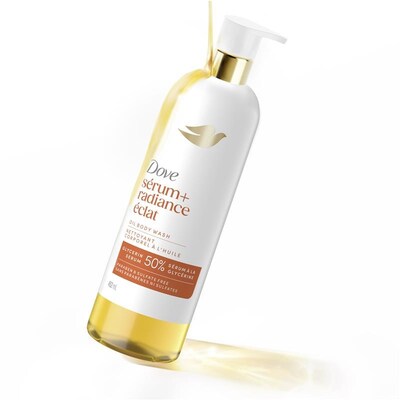 Dove lance Sérum+, sa plus récente collection de nettoyants corporels haut de gamme à l'huile, maintenant offerte dans les grandes surfaces