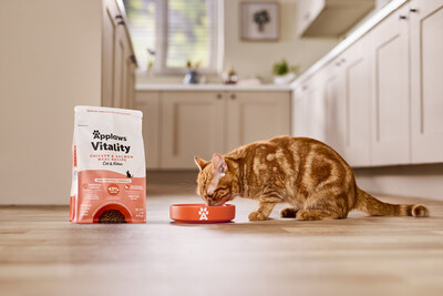 Cat enjoying Applaws Vitality High Protein Dry