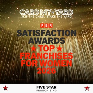 Card My Yard named a Top Franchise for Women in 2026 by Franchise Business Review