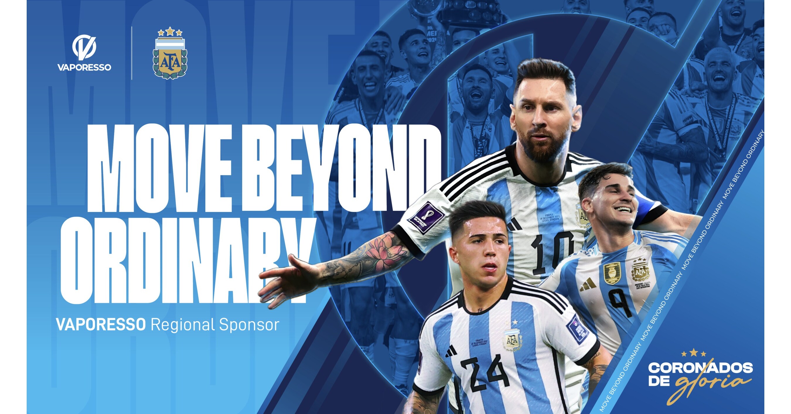 Move Beyond Ordinary: VAPORESSO Announces Strategic Partnership with Argentine Football Association (AFA)