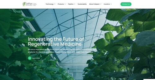 CollPlant Launches Redesigned Corporate Website