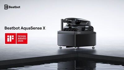 Beatbot AquaSense X all-in-one robotic pool cleaning system wins the 2026 iF DESIGN AWARD.