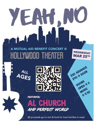 “Yeah, No” Benefit Concert Raising Funds to Support St. Anthony Village Community After Federal Immigration Operations “Yeah, No” Benefit Concert Raising Funds to Support St. Anthony Village Community After Federal Immigration Operations
