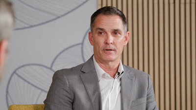 Brady Finta, former FBI agent and founder and CEO of the National Elder Fraud Coordination Center, speaking with Brian Long, Co-founder and CEO of Adaptive Security. (PRNewsfoto/Adaptive Security)