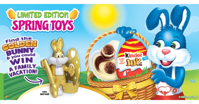 Hop Into the Hunt: This Easter, Kinder Joy Hides a Golden Bunny Toy and ...