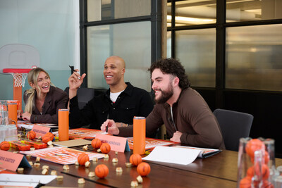 Katie Feeney, Richard Jefferson, and Cullen Honohan participate in bracket discussions during the Reese's Summit for 