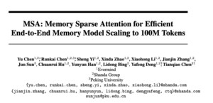 Breaking the 100M Token Limit: EverMind's MSA Architecture Achieves Efficient End-to-End Long-Term Memory for LLMs