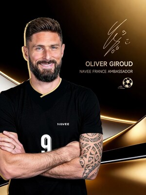 NAVEE s'associe à Olivier Giroud, icône et meilleur buteur de l'histoire du football français