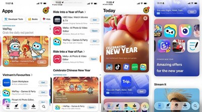 Sự kiện Tết tại Đông Nam Á của WePlay được App Store Today đề xuất cả trong chuyên mục đặc biệt lẫn danh sách tổng hợp