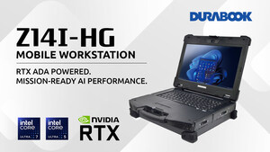 DURABOOK Launches Z14I-HG: The World's first AI-ready Fully Rugged Mobile Workstation Delivering AI Performance up to 682 TOPS