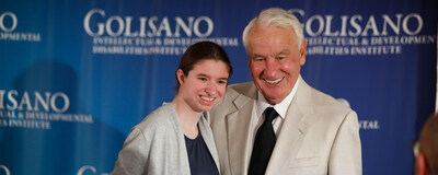 Tom Golisano at the announcement for the University of Rochester Golisano Intellectual and Developmental Disabilities Institute.