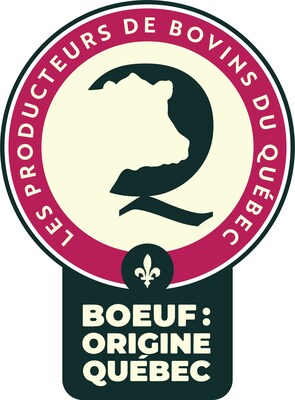 Logo de la certification de provenance Bœuf: Origine Québec. (Crédit: PBQ) (Groupe CNW/Les Producteurs de bovins du Québec)