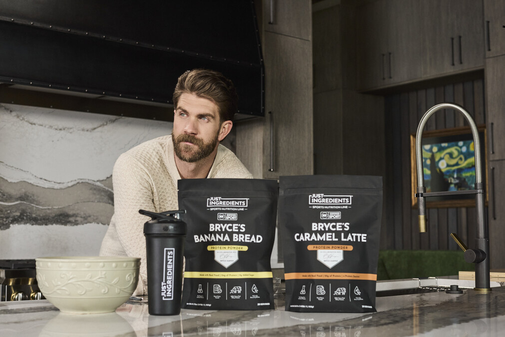 Just Ingredients Launches New NSF Certified for Sport® Protein Flavors  Developed with 2× MVP Bryce Harper