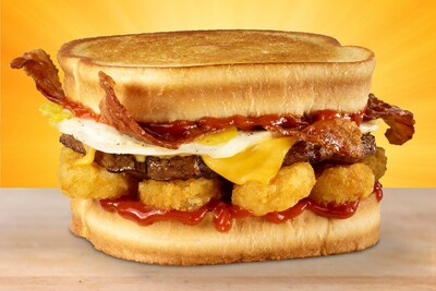 Packed with 42g of protein in a single burger, Hardee's Frisco Breakfast Burger is a hearty way to start the day.