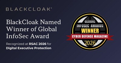 BlackCloak Named Winner of Global InfoSec Awards at RSAC 2026 for Digital Executive Protection