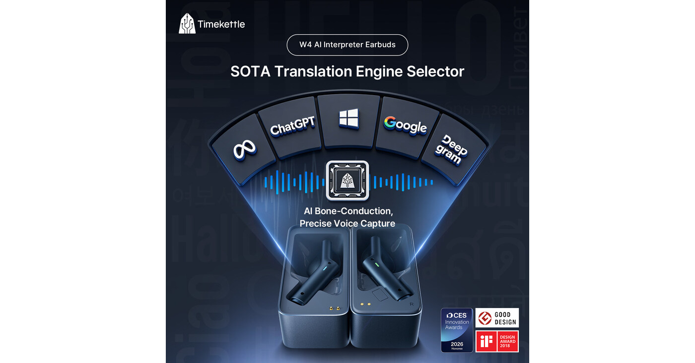 Timekettle präsentiert sich auf der GITEX Asia 2026 mit den preisgekrönten W4 AI Interpreter Earbuds