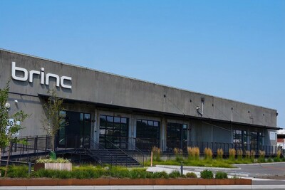 Image of the side view of the new BRINC factory in Seattle, WA Image of the side view of the new BRINC factory in Seattle, WA