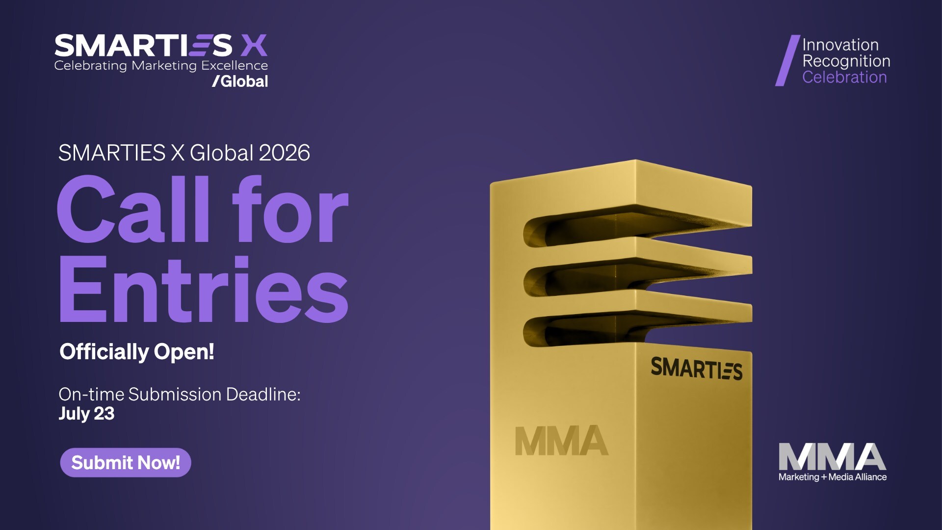 SMARTIES™ Awards 2026 Call for Entries, Setting the Global B