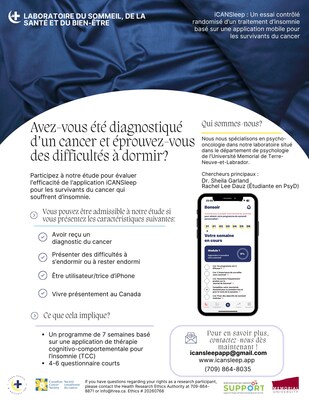 60 % des personnes ayant survécu au cancer souffrent d'insomnie : une nouvelle application pour smartphone vise à changer cela