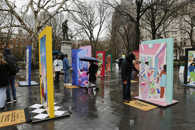 Habitat for Humanity inició la primera parada de su recorrido experiencial emergente en Garibaldi Plaza en Nueva York, Nueva York. Al aparecer en ciudades seleccionadas de todo el mundo, las puertas abiertas invitan al público a experimentar el impacto que la vivienda tiene en las comunidades y a entablar conversaciones sobre por qué el hogar es importante. (PRNewsfoto/Habitat for Humanity International) Habitat for Humanity inició la primera parada de su recorrido experiencial emergente en Garibaldi Plaza en Nueva York, Nueva York. Al aparecer en ciudades seleccionadas de todo el mundo, las puertas abiertas invitan al público a experimentar el impacto que la vivienda tiene en las comunidades y a entablar conversaciones sobre por qué el hogar es importante. (PRNewsfoto/Habitat for Humanity International)