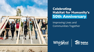 27 Years, 260,000 Appliances: Whirlpool Celebrates Habitat for Humanity's 50th Anniversary and Improving Lives and Communities Together