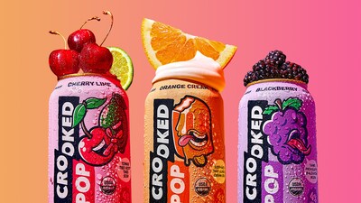 Crooked debuts Crooked Pop in Cherry Lime, Orange Cream, and Blackberry flavors